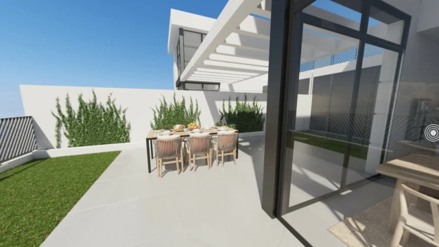 Двухэтажная вилла с видами на море и горы