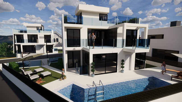 Modern villa with pool in El Albir  - 12