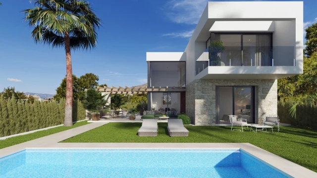 Элитная вилла с видом на море в Финестрате