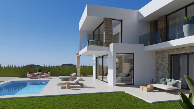 Элитная вилла с видом на море в Финестрате