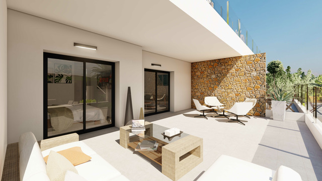 Modern style apartment with private garden - 2
