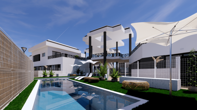 Apartamento de estilo moderno con piscina en Algorfa - 1