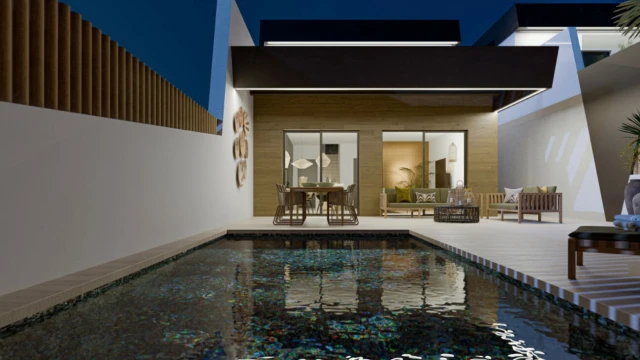 Современная вилла с бассейном в Сьюдад Кесада