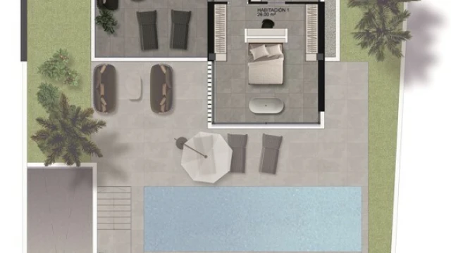 Новая современная вилла в городе Сьюдад-Кесада