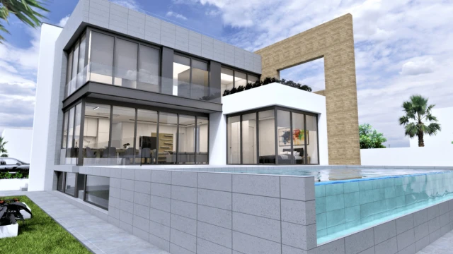 Эксклюзивная комфортабельная вилла в современном стиле с бассейном в Ориуэла Коста