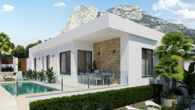 Новая вилла в уникальном месте в городе Бенидорм