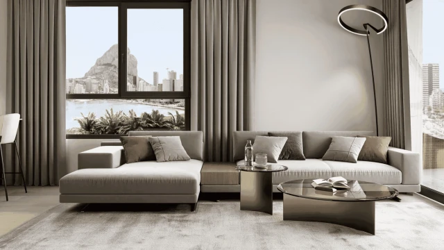 Шикарные апартаменты с видом на море в Кальпе