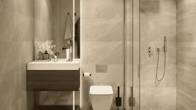 Апартаменты в новом жилом комплексе на берегу моря в Кальпе