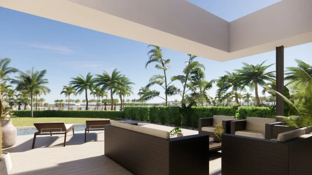 Новая вилла на первой линии озера в городе Santa Rosalia