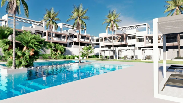 Новое бунгало в закрытом жилом комплексе в Бенидорме