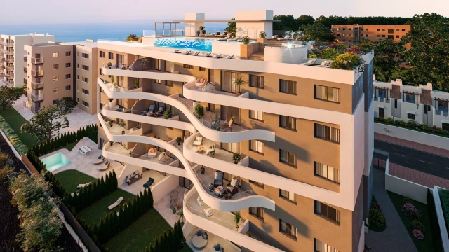 Апартаменты с видом на море в районе Пунта Прима