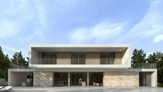 Шикарная вилла с видом на горы и море в Кальпе