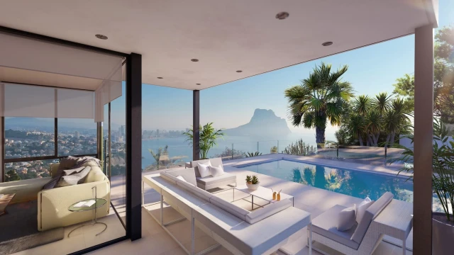 Luxury villa with mountain and sea views in Calpe