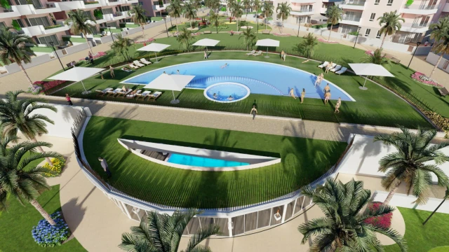 Апартаменты с садом в городе Гуардамар