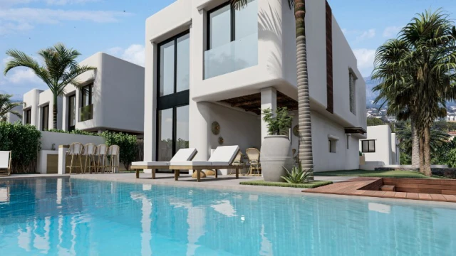 Стильная вилла с бассейном в El Albir