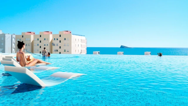 Новые апартаменты с видом на море в городе Бенидорм