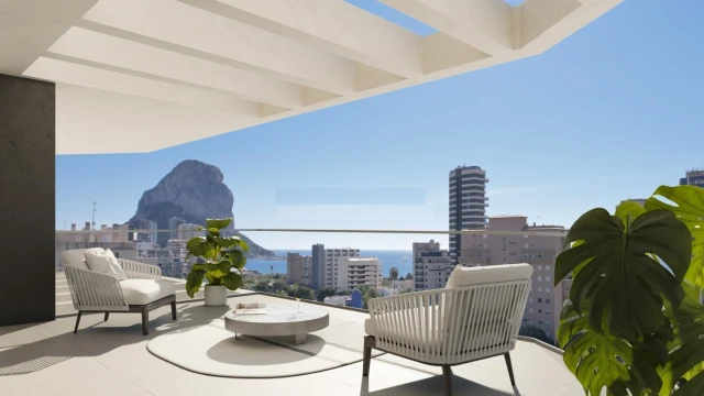 Апартаменты на берегу Средиземного моря в Кальпе