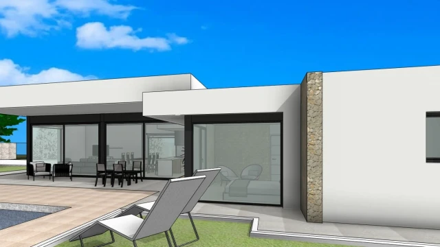 Вилла в современном стиле с большим участком в городе El Pinós