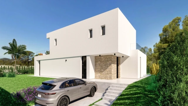 Современная вилла с бассейном в городе Финестрат