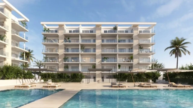 ​Апартаменты с двумя спальнями закрытом комплексе не далеко от Валенсии