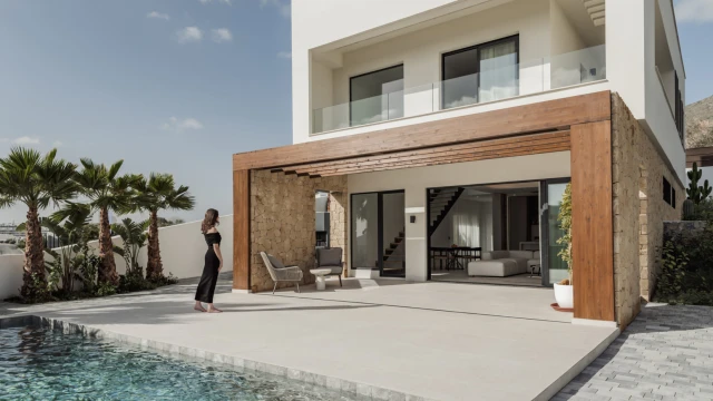 Новая вилла в жилом комплексе в городе Бенидорм в районе Финестрат