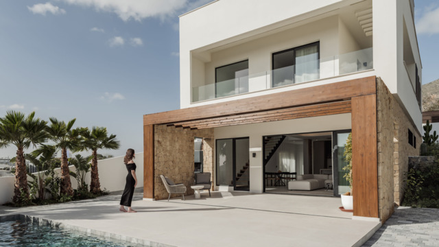 Новая вилла в жилом комплексе в городе Бенидорм в районе Финестрат