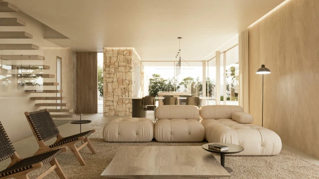 Новая современная вилла у моря в городе в Moraira