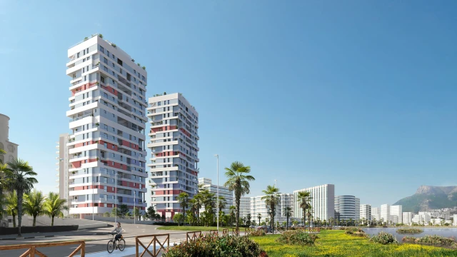 New three-bedroom apartments with sea views in Calpe