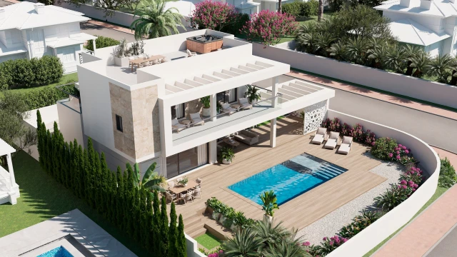 New villa with solarium and swimming pool in Ciudad Quesada