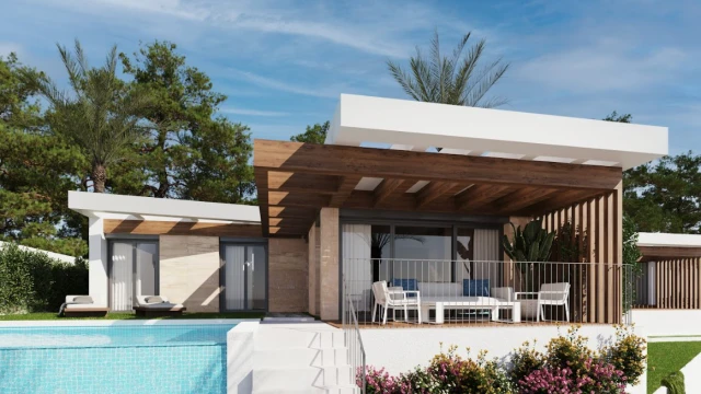 Новая вилла с видом на море и горы в городе Polop