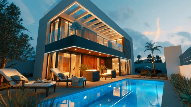 New villa in a luxurious residential complex in the city of Torrevieja