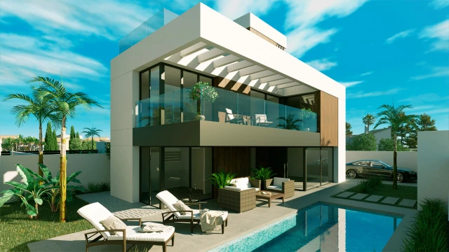 New villa in a luxurious residential complex in the city of Torrevieja