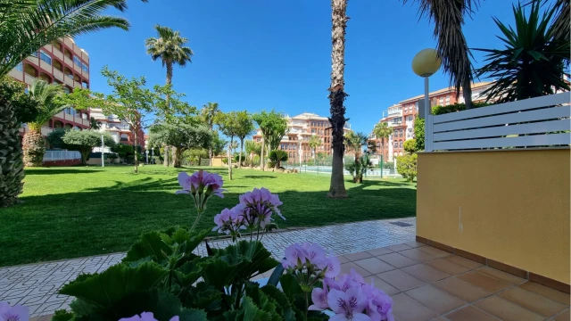 Two-story apartment with sea views in the town of Torrevieja, La Mata district.