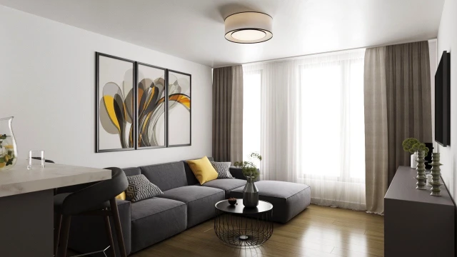 Квартира с двумя спальнями в новом здании в городе Аликанте