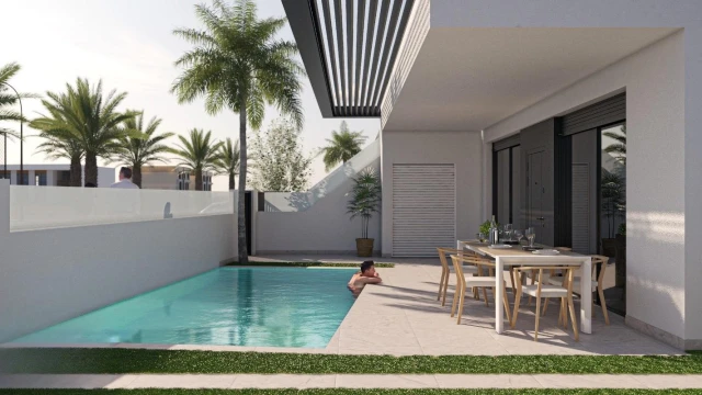 Комфортабельное бунгало с бассейном в Сан-Педро-дель-Пинатар