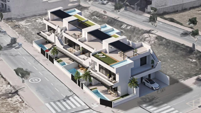 Комфортабельное бунгало с бассейном в Сан-Педро-дель-Пинатар