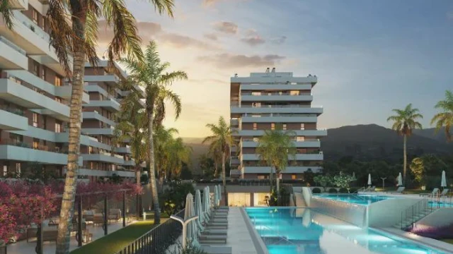 Новые апартаменты с тремя спальнями в городе Villajoyosa