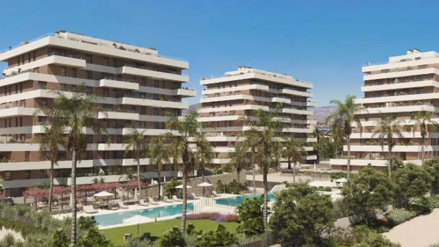 Новые апартаменты с тремя спальнями в городе Villajoyosa