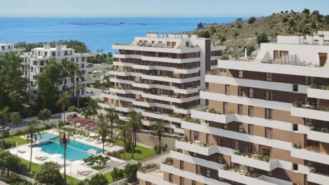 Новые апартаменты с тремя спальнями в городе Villajoyosa