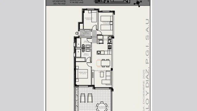 Квартира с тремя спальнями в жилом комплексе в городе Торревьеха