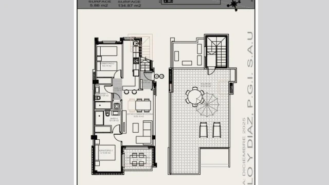 Бунгало с солярием в новом жилом комплексе в городе Торревьеха