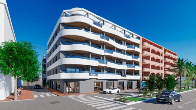 Двухэтажный пентхаус с видом на море в городе Торревьеха