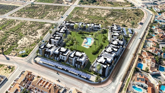 Новое бунгало с солярием в городе Сьюдад Кесада