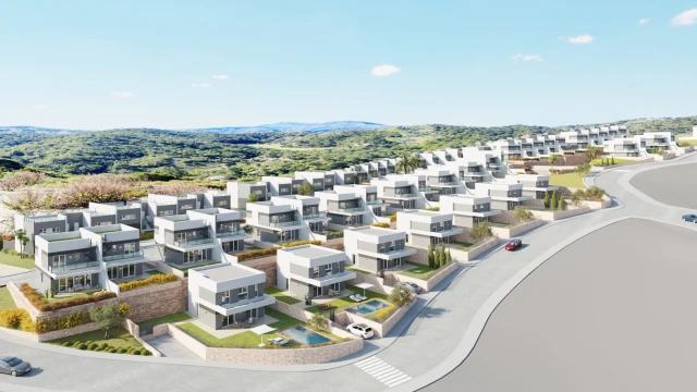 Новая вилла с видом на море в городе Бенидорм