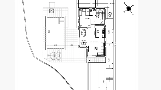 Новая вилла с четырьмя спальнями в городе Финестрат