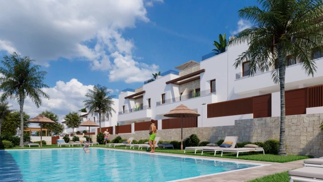 Таунхаус в городе Ориуэла в урбанизации закрытого типа Vistabella Golf