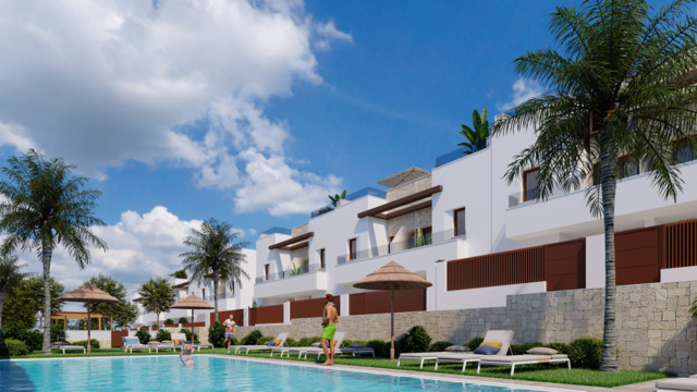 Таунхаус в городе Ориуэла в урбанизации закрытого типа Vistabella Golf