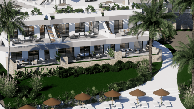 Бунгало с двумя спальнями в комплексе в городе Финестрат