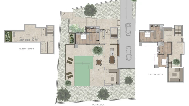 Вилла с видом на море и горы в La Nucia