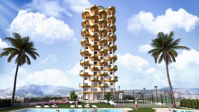 Современная новая квартира в Кальпе 3 спальни 153 м2